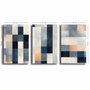 Wallity Set de 3 Lienzos Decorativos Multicolor 45 x 70 cm